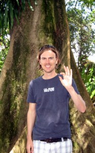 Johannes enjoying a tour on medicinal plants on Hawaii
