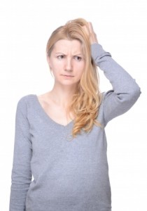 image of worried woman